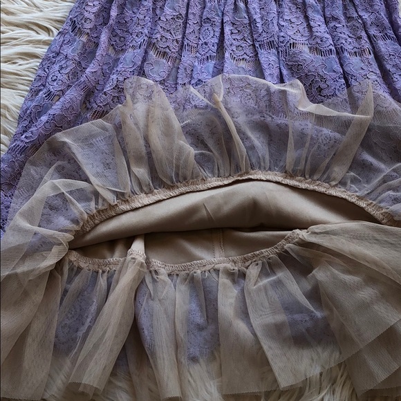 Francesca’s NWT Eloise lace open back dress 💜 - Picture 6 of 8